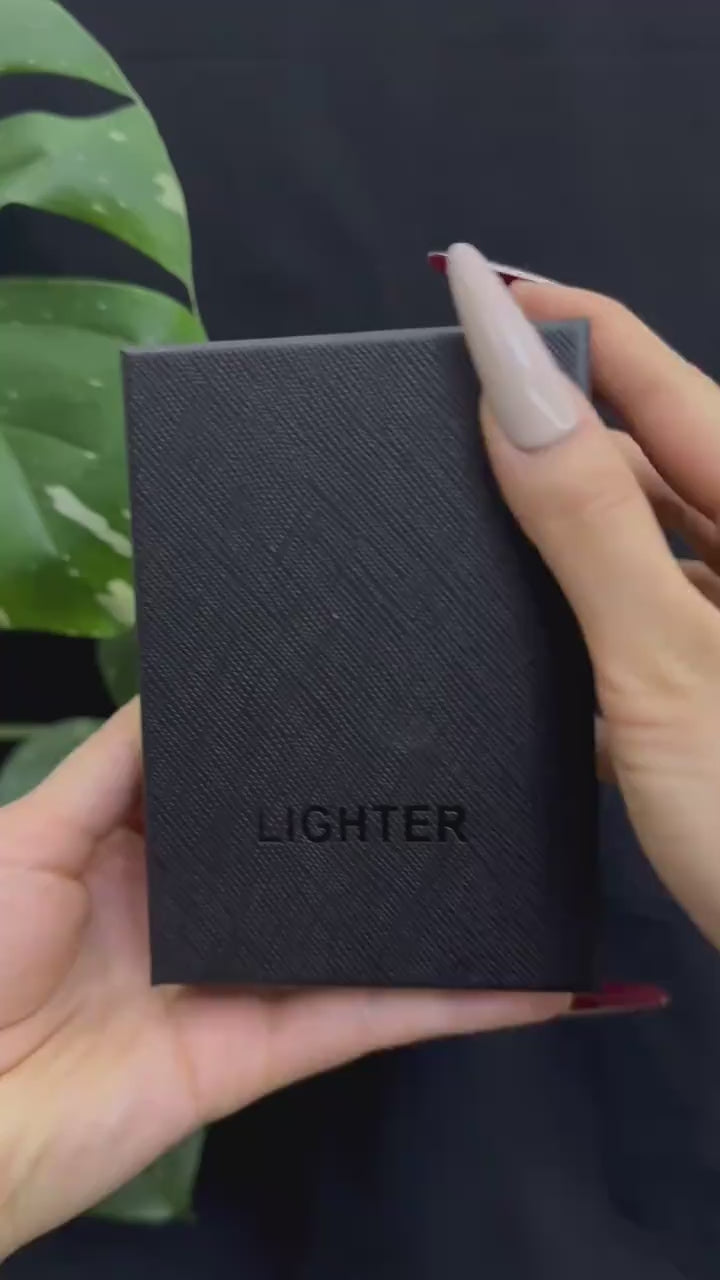 Dual-Function Retro Metal Lighter Combo Portable, with tube, foldable, soft flame. Fits smoking, camping, BBQ, kitchen—practical for men (No Fuel).premium next gen mecha rocker lighter